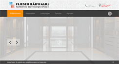 Desktop Screenshot of fliesen-baerwald.de