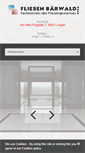 Mobile Screenshot of fliesen-baerwald.de